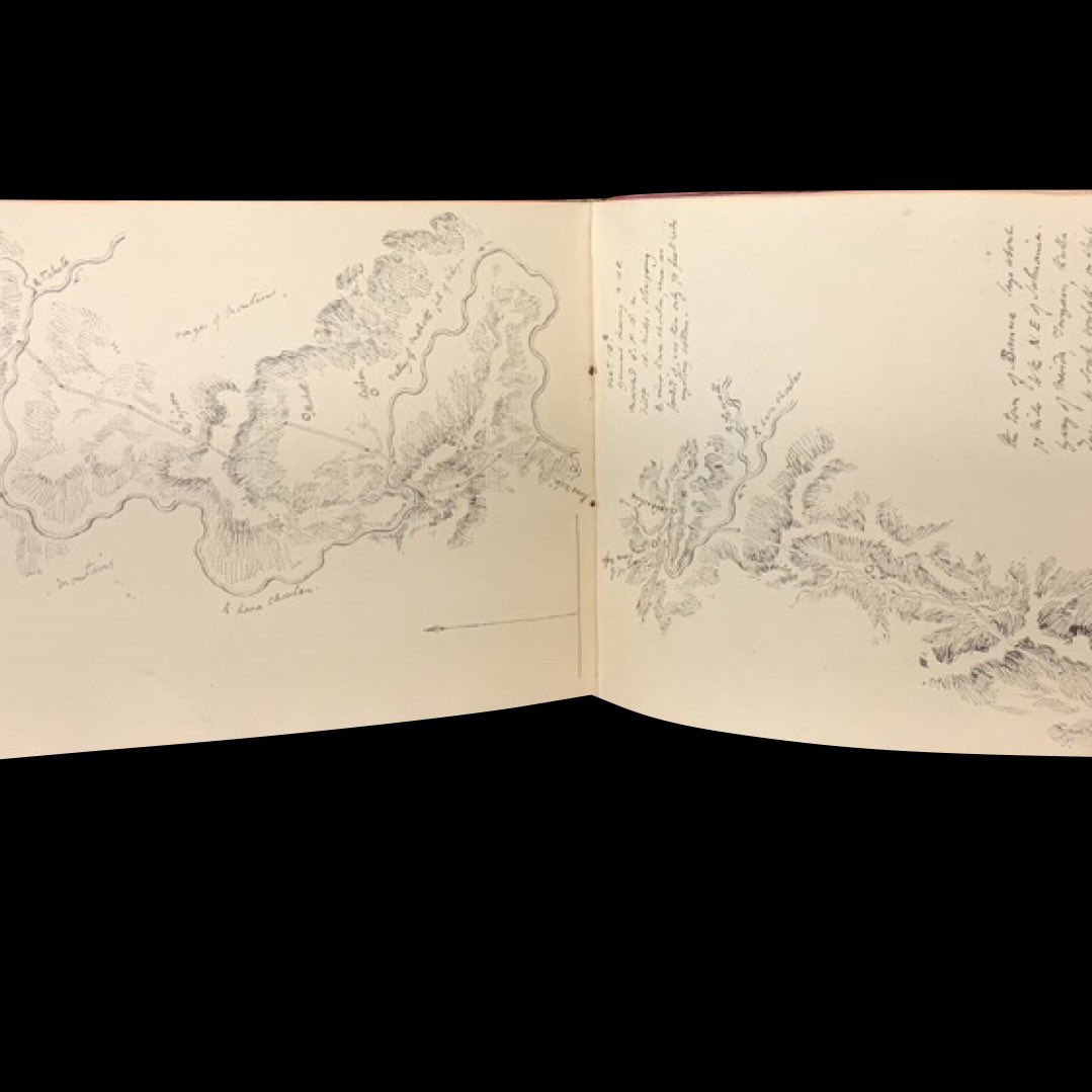 manuscriptsetc's tweet photo. This attractive red leather binding preserves the diary of Robert Ker Porter (1797-1841), containing remarks about his time in London in 1824 and intricate drawings and maps. 

MS K31 was previously owned by Sir Thomas Phillipps. 

#KSRL #ksrlcountdownto2022 #kansasmanuscripts https://t.co/4k3N8rasko