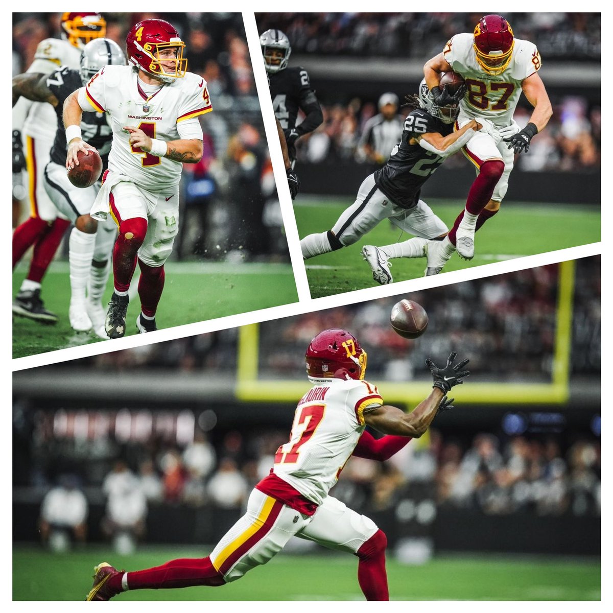 luigiaag's tweet photo. Se sufriรณ, pero al final ganaron mis @WashingtonNFL #WashingtonFootballย
#WASvsLV ๐ ๐ฒ๐ฝ https://t.co/eFEaWp0eTN
