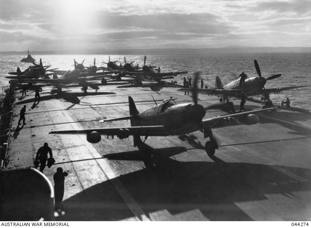 AWMemorial's tweet photo. #OTD 70 years ago HMAS Sydney (III) began its second patrol during the Korean conflict, flying missions to protect South Korean held islands on Korea’s north-west coast. 🔗https://t.co/Sjbu9SejAE
📷Firefly aircraft prepare for takeoff from HMAS Sydney, Korea. 044274 https://t.co/Crq8iMTMpn