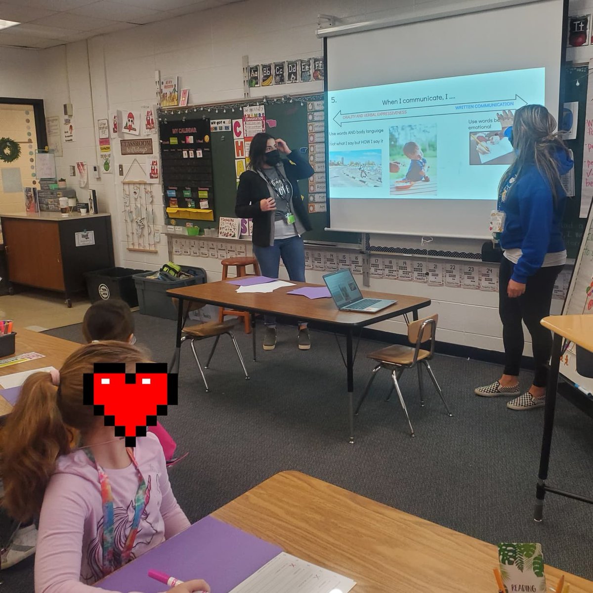 abcface3's tweet photo. 1st graders are learning about what type of cultural behaviors they value. Partnering with Mrs. Galloway to determine how she can proactively VABB her students with CLR activities. #validateandaffirm #morethanever #llhasheart #d15schools #proudtobe15 #2coaches1goal https://t.co/C4ABT3mrcB