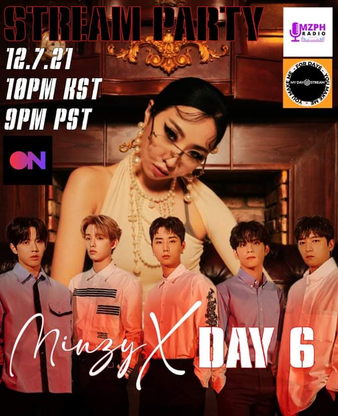 myday6stream's tweet photo. 📢 #MINZYxDAY6 STREAMING PARTY ✨
We're collabing with @Minzyradio to bring you a @Stationhead streaming party!
📅 Dec 7th
⏰ 10 PM KST
📍 https://t.co/Br1tNAAphJ
Join us for this fun collab! 💖
#MINZY #DAY6 #DAY6_MAMA2021
#YoumakeMeStream https://t.co/DBBlDUwrLb
