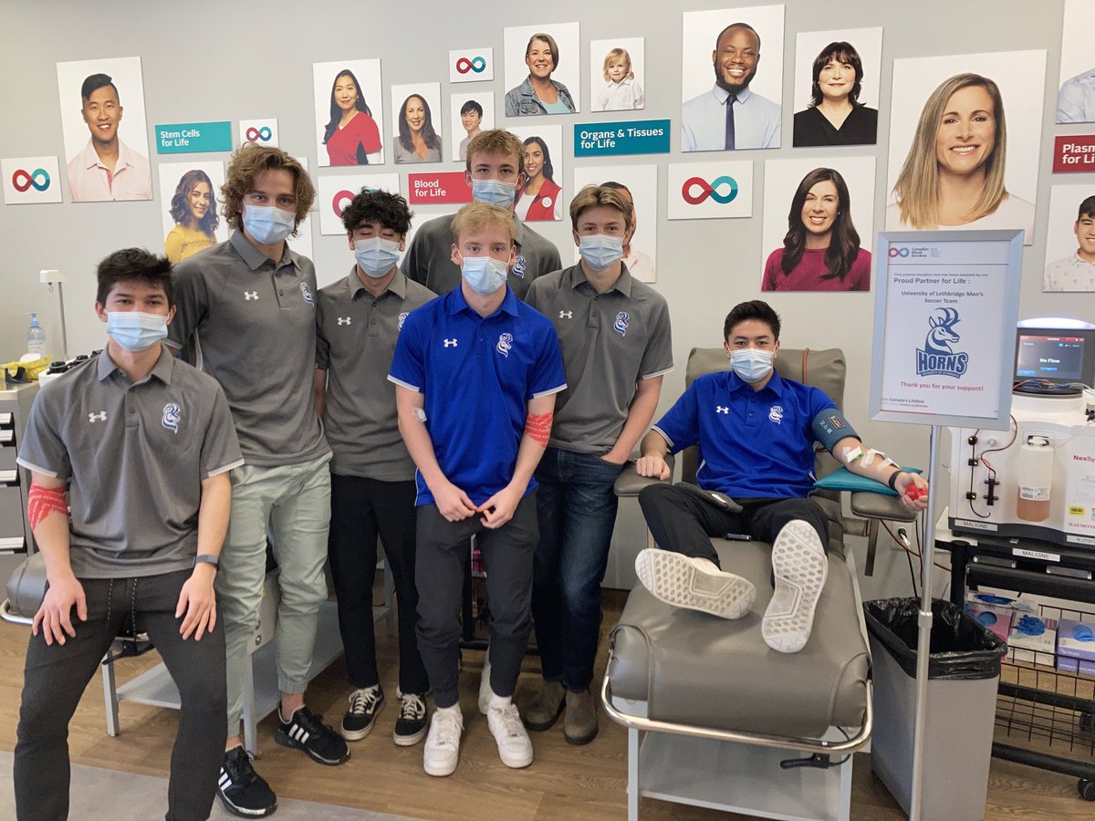 Proud of our players engaging in such a needed community service <a href="/uLethbridge/">ULethbridge</a> <a href="/UofLPronghorns/">Pronghorn Athletics</a> <a href="/LifelineYQL/">Canadian Blood Services Lethbridge</a>