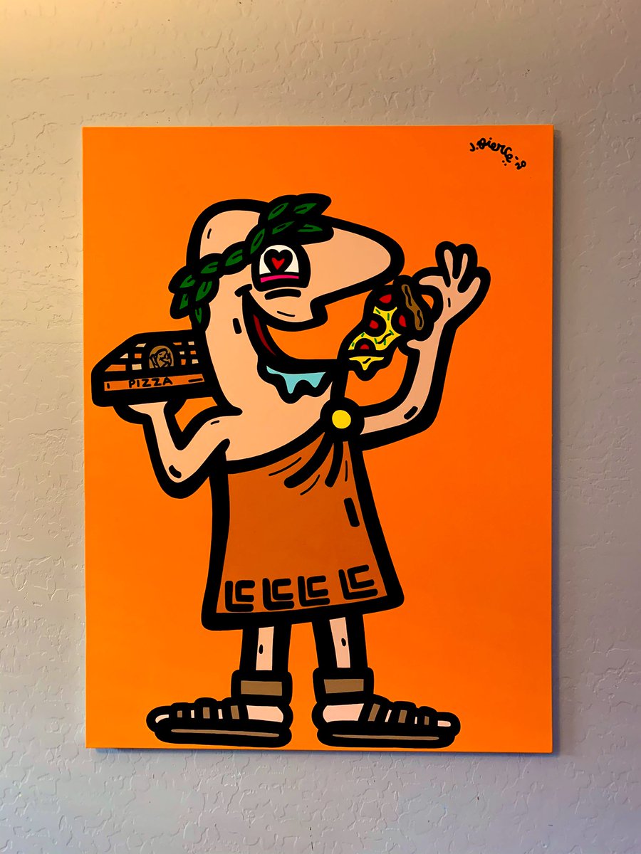 iamjpierce's tweet photo. .Exclusive J. Pierce original “Little Caesar” 36x48 (Sold to private collector) 👨🏽‍🎨🖌🎨🖼🔥❤️🍕🍕🍕

#littlecaesars #littlecs #love #littlecaesarspizza #pizza #pizzapizza #pizzaart #painting #art #artwork #artcollector #privatecollector #artbuyers #artcollectors #pizzalovers https://t.co/7wdMGnaNaF