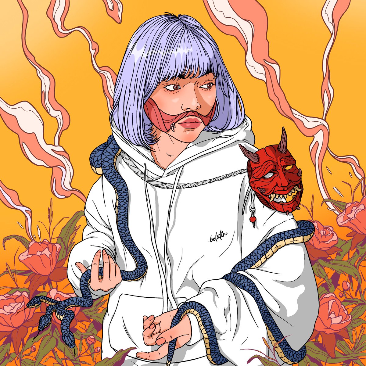 UnknownCo123's tweet photo. Hey guys! Another Giveaway.
 @6elatin and me will give away a PRINT of his piece "Faceless" that I recently collected.

 to participate you have to:

- follow him 
@6elatin 
 and me 
@UnknownCo123
 
- retweet this tweet in the next 24 hours https://t.co/9kaZwtZkiy