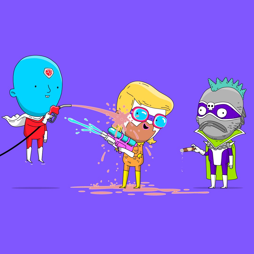 The only gas wars <a href="/SemiSupers/">SemiSupers</a> are familiar with. #NFTCommunity #MintOfTheDay #nftart #NFTarts