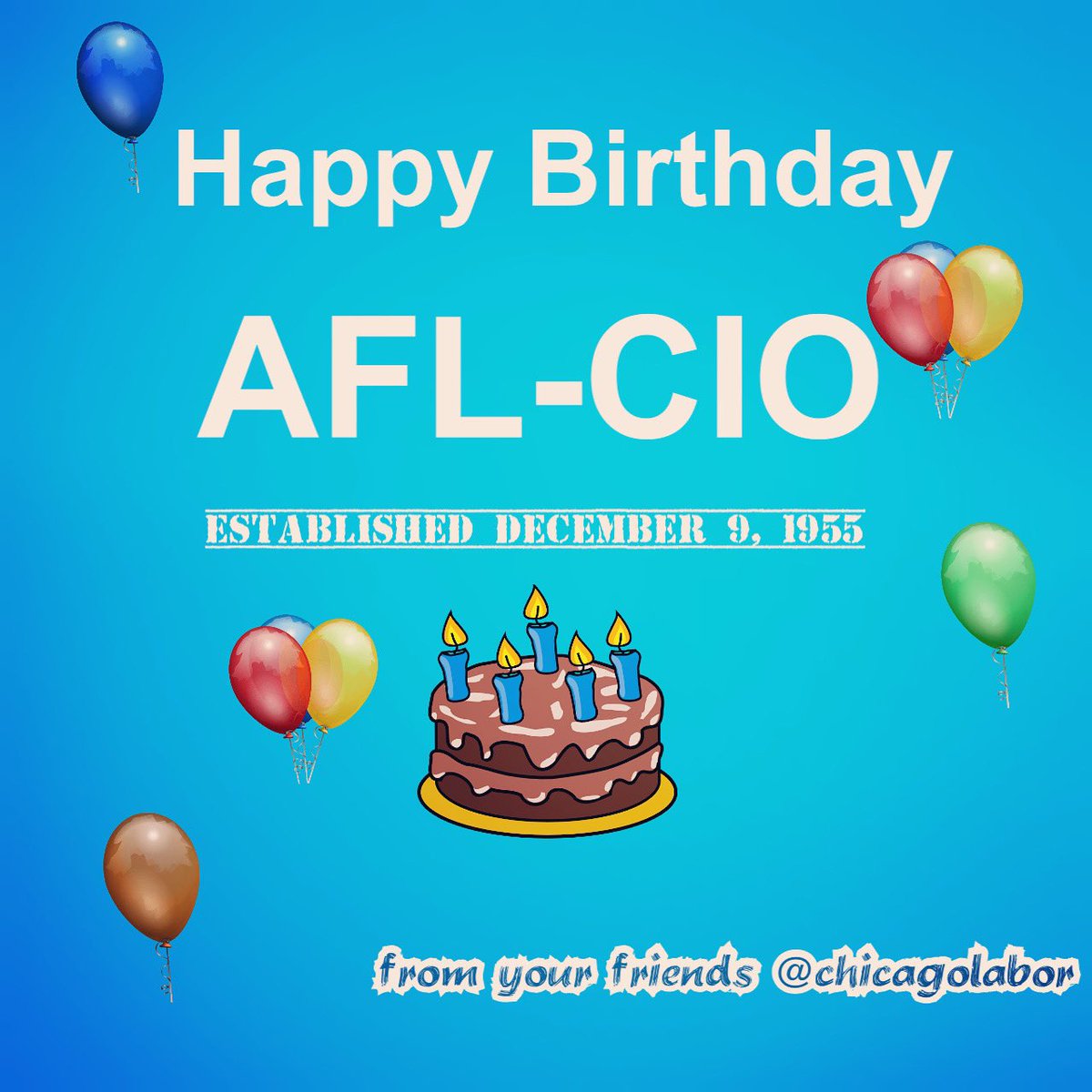Happy Birthday <a href="/AFLCIO/">AFL-CIO ✊</a>!!!
