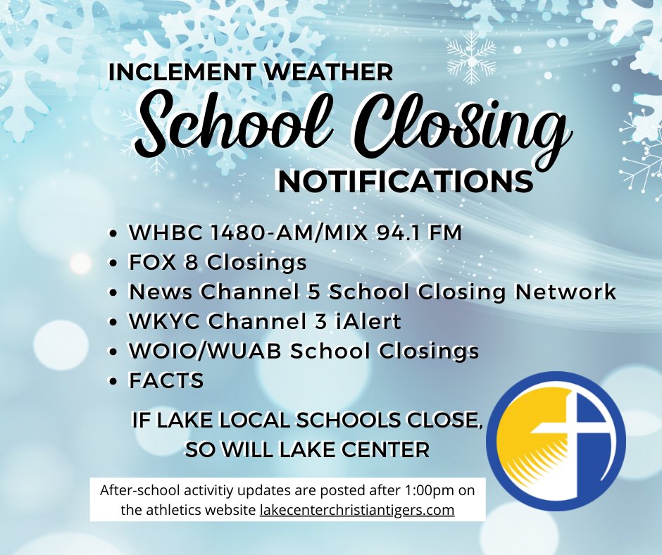 LCCSCommunity's tweet photo. When the weather take a turn for the worse and makes driving conditions unsafe, LCCS will send out school-wide call  &amp; post updates on these media sites to communicate with our families. https://t.co/d8cypDCqeV