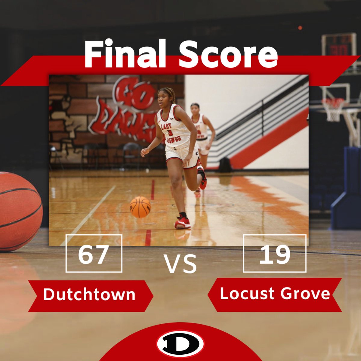 DutchtownGBB's tweet image. Score recap from Friday’s win over Locust Grove! Great team effort with every player getting in the scoring column!
Leading scorers: 
@itsjadee2_ 17points
@TaylorDWard3 15points
Sanaa Thomas- 11pts