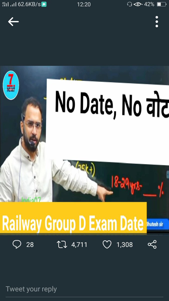 BansheeGupta2's tweet photo. #RailwayExamCalendarDo 
Exam calendar 
@SanjayAzadSln @ShashiTharoor 
@RahulGandhi @RailMinIndia @AshwiniVaishnaw @narendramodi @AmitShah @rajnathsingh 
Up ke 30 lakh baccho ka sawal hai https://t.co/ni6TVDXENv
