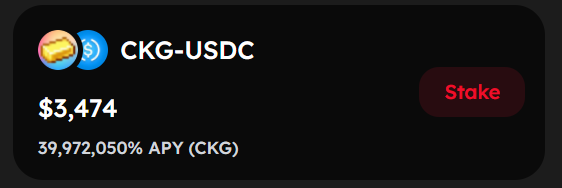 $CKG farms are live on <a href="/AtrixProtocol/">Atrix</a>!

These APYs tho... 

#CryptoKnights #Solana #SolanaDeFi #NFT