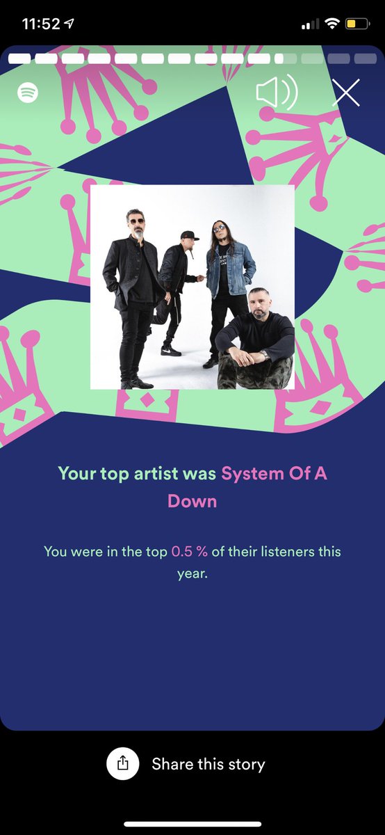 YOLOr's tweet photo. @systemofadown @ShavoOdadjian @JohnDolmayan @serjtankian @daronmalakian @Spotify @VHMGMT Honestly my biggest flex 😂❤️ https://t.co/37sdzwyp9C