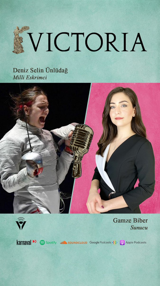 talent360pro's tweet photo. Milli eskrim sporcumuz Deniz Selin Ünlüdağ, Victoria Podcast serisinde Gamze Biber'e konuk oldu. #talent360pro #denizselinünlüdağ #screamforwin

https://t.co/QW72ir8G1C https://t.co/VCO8kyEqMm