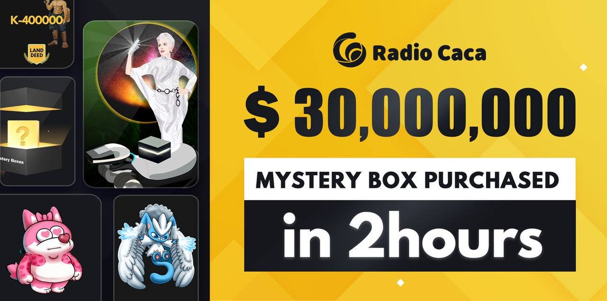 We're gonna keep bragging about the 2-hr-$30M sale and there is nothing you can do about it. 😤

#NFT #Metaverse #GameFi #RACA #RadioCacaNFT <a href="/USMverse/">USMLab.bab</a> @USMchain #Metamon #PlayToEarn