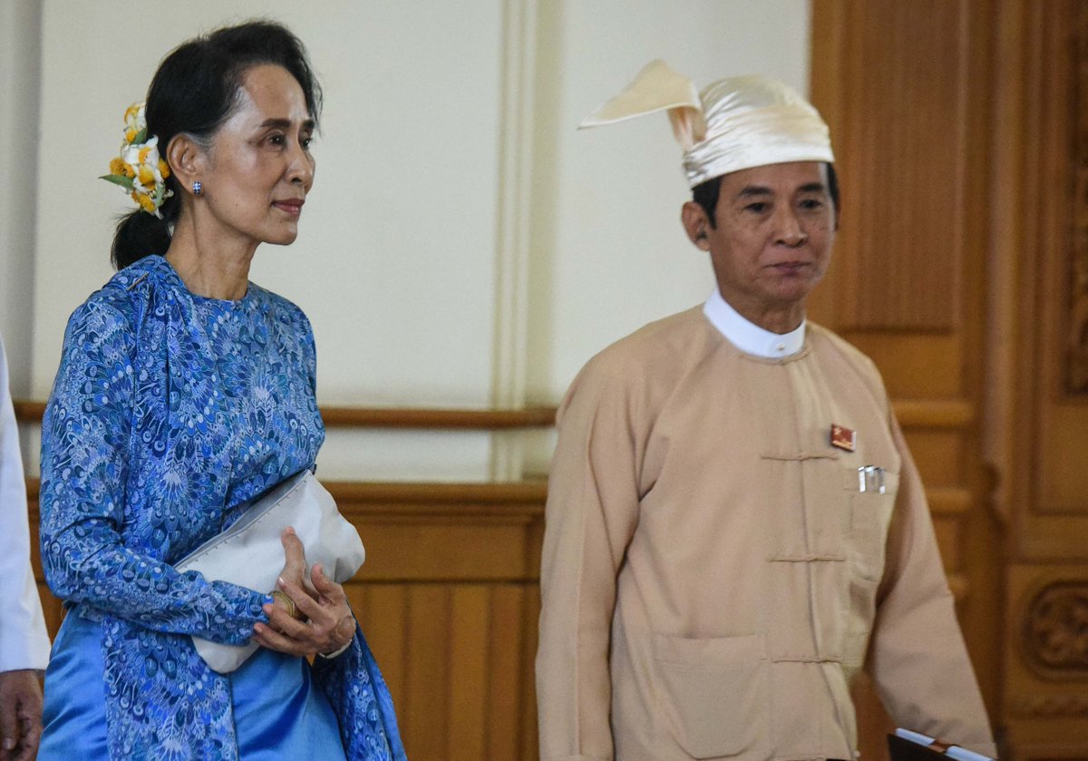 BREAKING: Myanmar’s ousted democracy leader Daw #AungSanSuuKyi and President #UWinMyint were sentenced to four years in prison by a junta court on Monday for breaching #COVID19 restrictions and incitement. Stay tuned! 

#WhatsHappeningInMyanmar