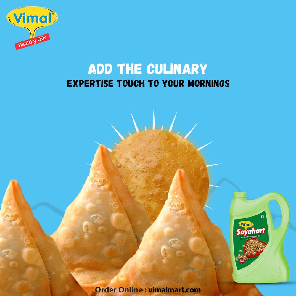 vimal_oil's tweet photo. How do you begin your days and how do your plan your cooking schedules?
Add the culinary expertise touch to your mornings and let your days be tooth-some ones with Vimal oil.
#FoodLovers #VimalOils #HealthyCooking #CookingOil #ChangeForHealth #HappyCooking #HomeCookedFlavours https://t.co/cPF47eA58F
