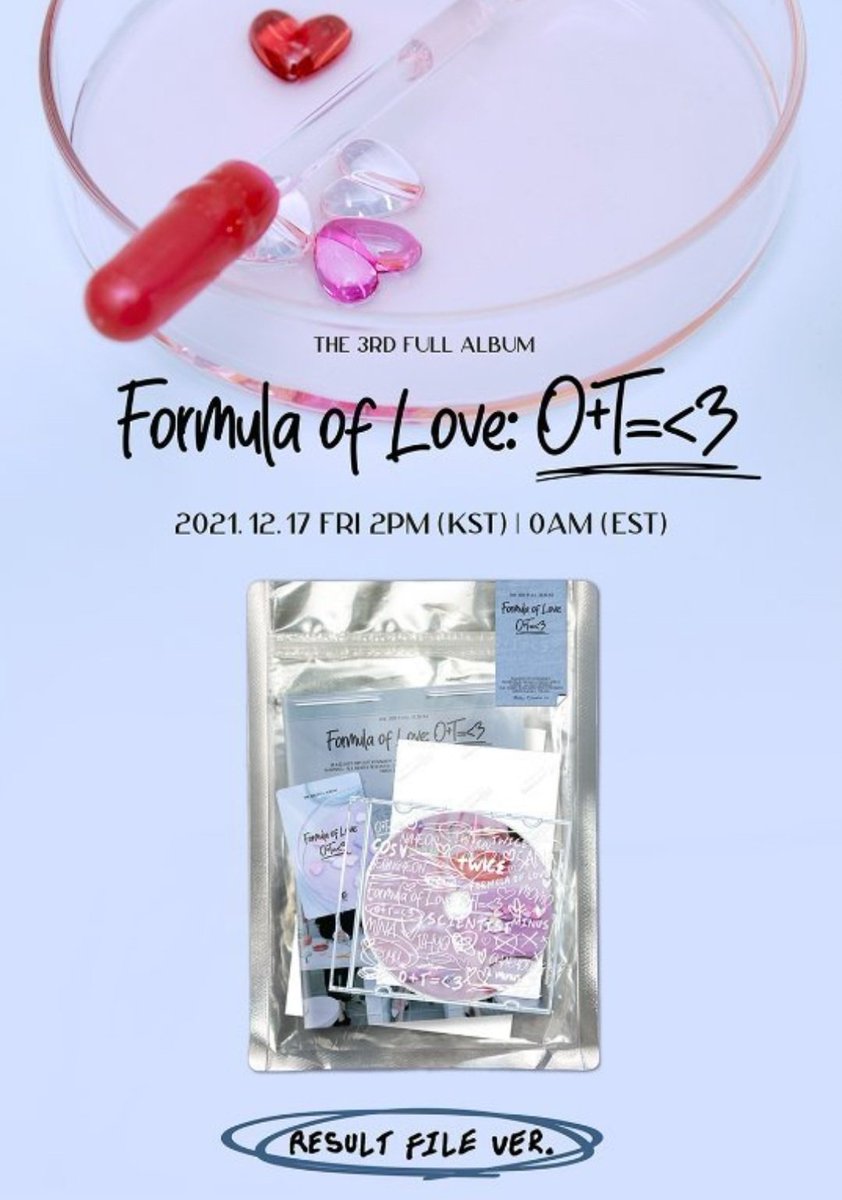 Ebright_lab's tweet photo. [🇲🇾MY GO]HELP RT🙏🏻 

TWICE - Album Vol.3 [Formula of Love:O+T=<3] (Result file ver.)
 
💰RM59
🚚Price included international shipping
📦Local Postage : RM7WM /  RM14 EM
⏰15th December 2021
🛒https://t.co/j1cqjfNpCO 

DM for more information 📩 https://t.co/lm9p456x7d
