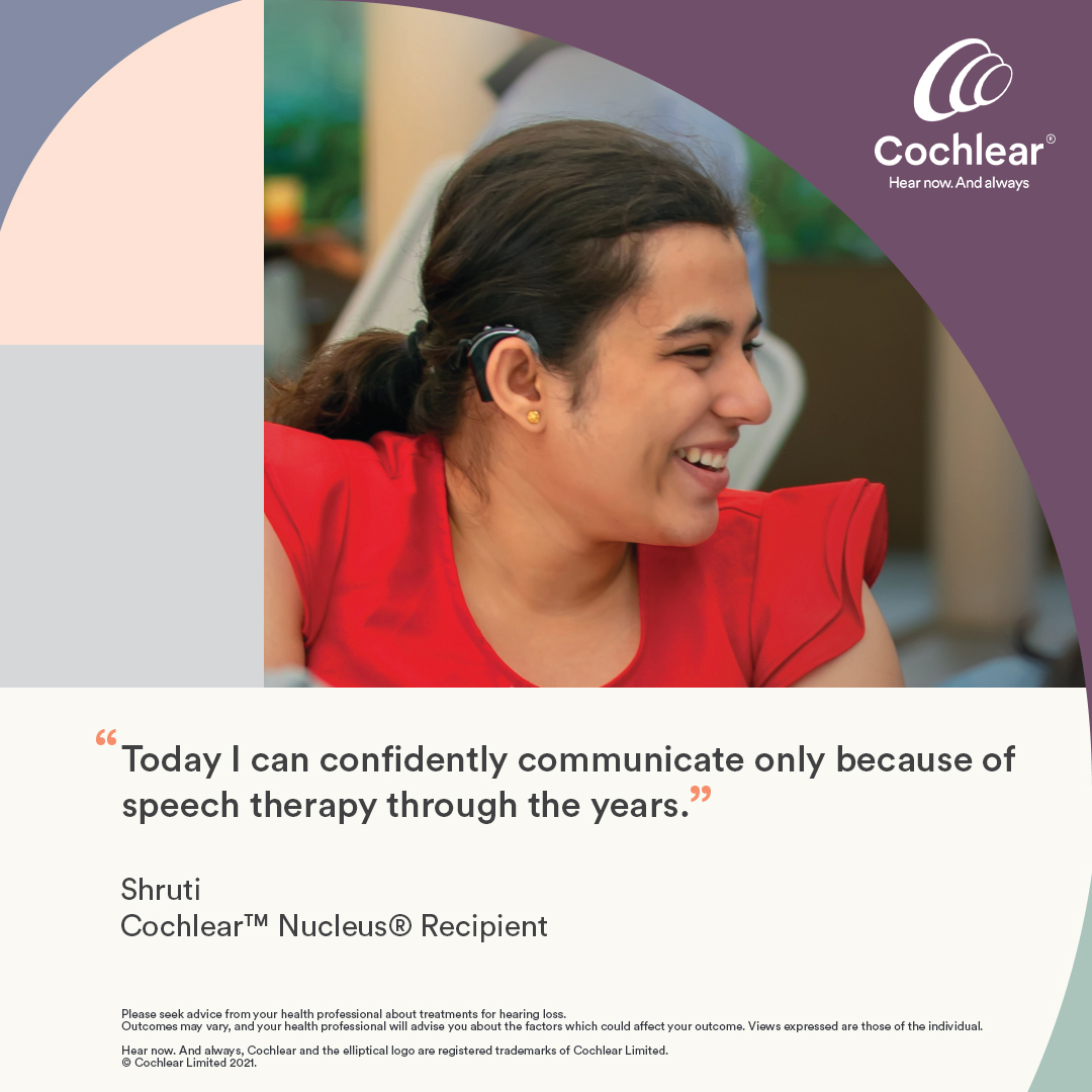 CochlearIndia's tweet photo. We are so proud of our #SuperHEARo Shruti who is excelling in all spheres of life. To know more about the importance of speech therapy, click here https://t.co/3dQvYaahWU. 

#HearNowAndAlways #CochlearImpant #CochlearFamily #Hearing #HearingLoss https://t.co/NS30SQf14I