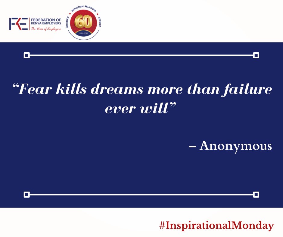 FKEKenya's tweet photo. Have a great week !
#InspirationalMonday #MondayMotivation #MondayMorning https://t.co/Hh3vfSqJRD