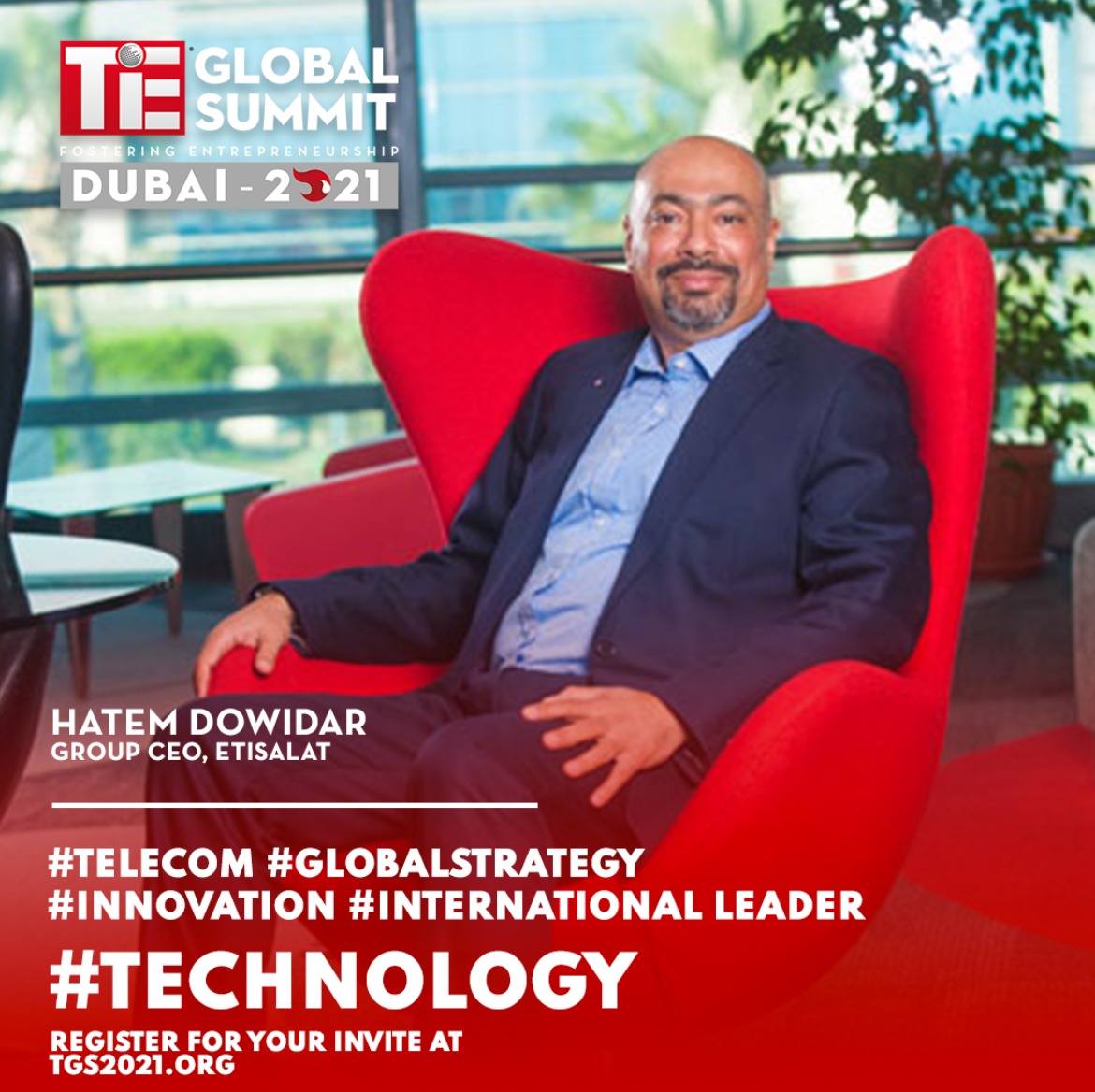 Hatem Dowidar, Group CEO at Etisalat, will join us to share his secrets on building a world-class brand portfolio.
Register at tgs2021.org
<a href="/noon/">نون</a> @etisalat <a href="/microsoft/">Microsoft</a> <a href="/EmiratesNBD_AE/">Emirates NBD</a> 
#telecom #globalstrategy #innovation #technology #businessdevelopment #tech #mydubai