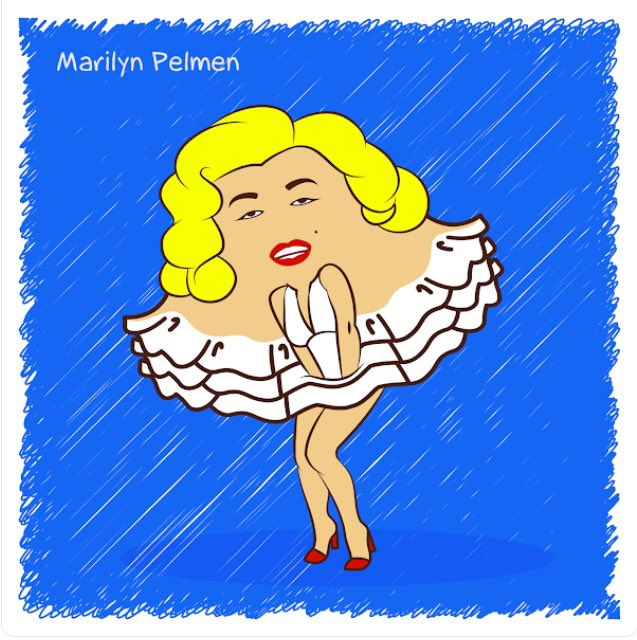 Marilyn Pelmen
"Imperfection is beauty, madness is genius and it's better to be absolutely ridiculous pelmen than absolutely boring pelmen." 
- Marilyn Pelmen
Buy: yli.ink/wuvds
#MarilynMonroe