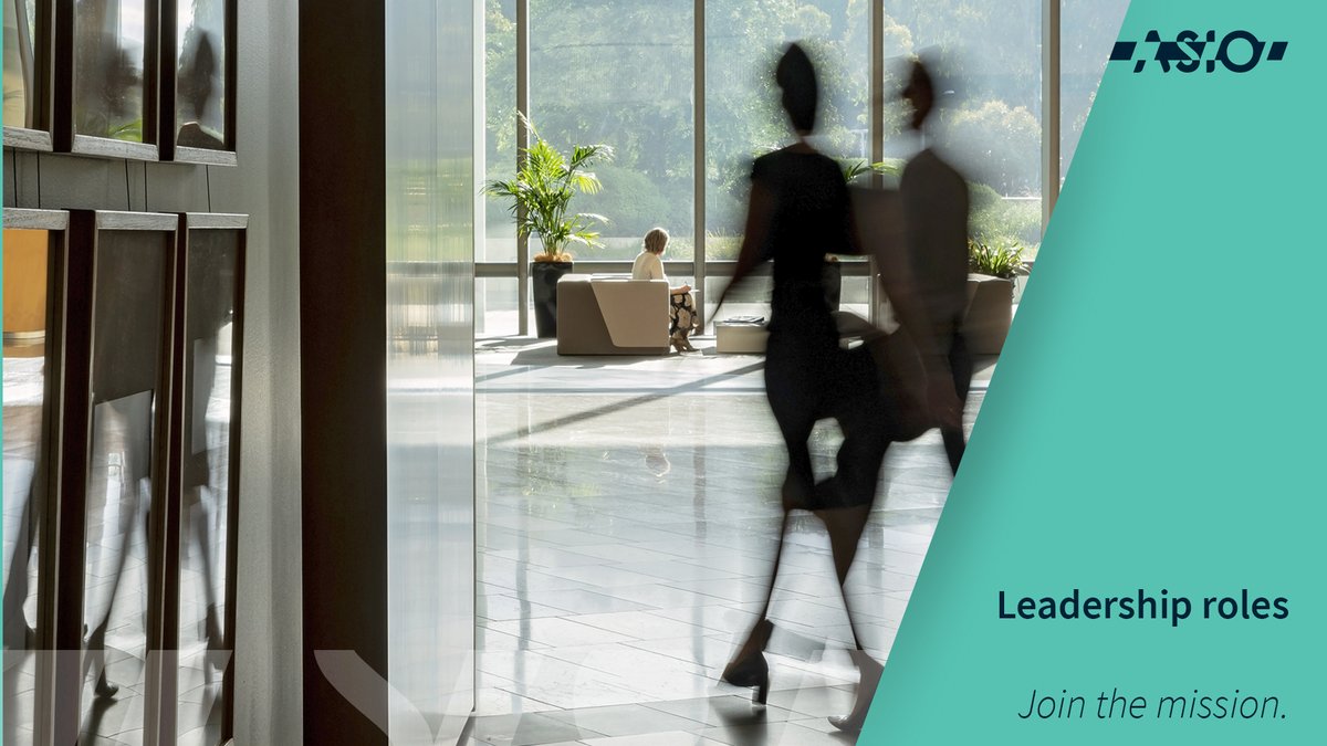 ASIOGovAu's tweet photo. #ASIO leaders champion ASIO’s purpose in a complex, challenging &amp; changing security environment. If you’re a leader with a track record of delivering outcomes &amp; uplifting capability, #JoinTheMission at https://t.co/t0149oaAcq https://t.co/o1LwjR0NbM