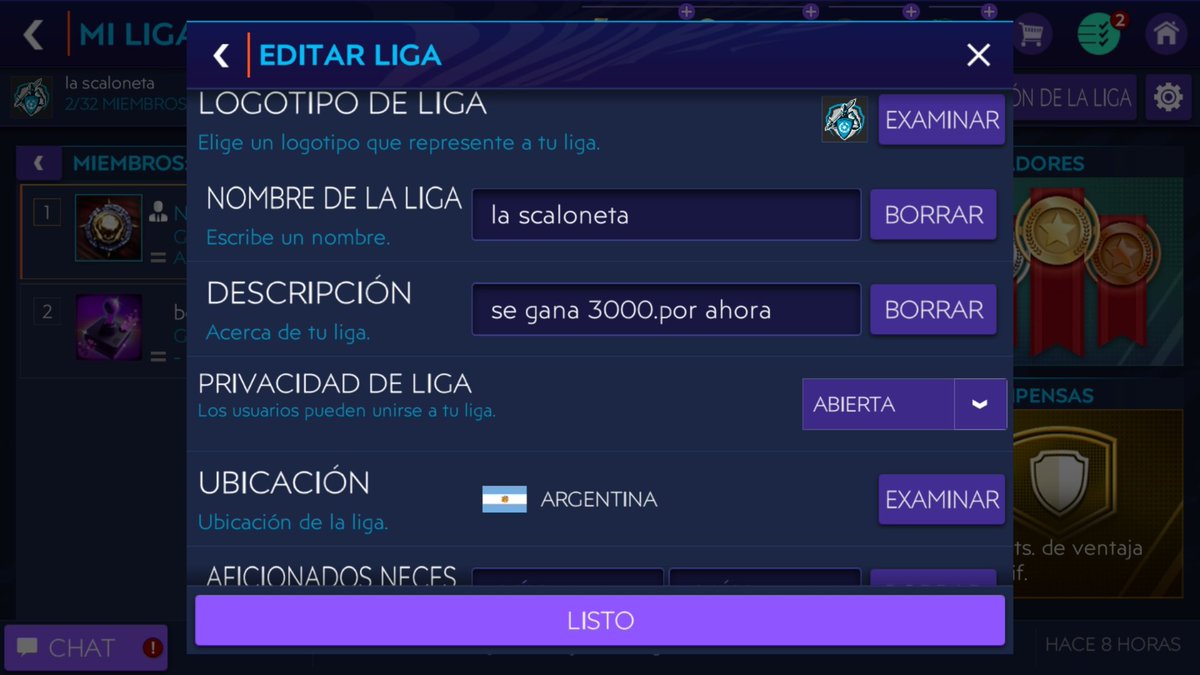 TodoFifa10's tweet photo. Si desean entrar entre y me dejaron  ami de lider..
Se gana 3000 pts 
Si quieren amigos ahi esta mi nombre @tutiofifa @isydrox https://t.co/qWxTmSpO85