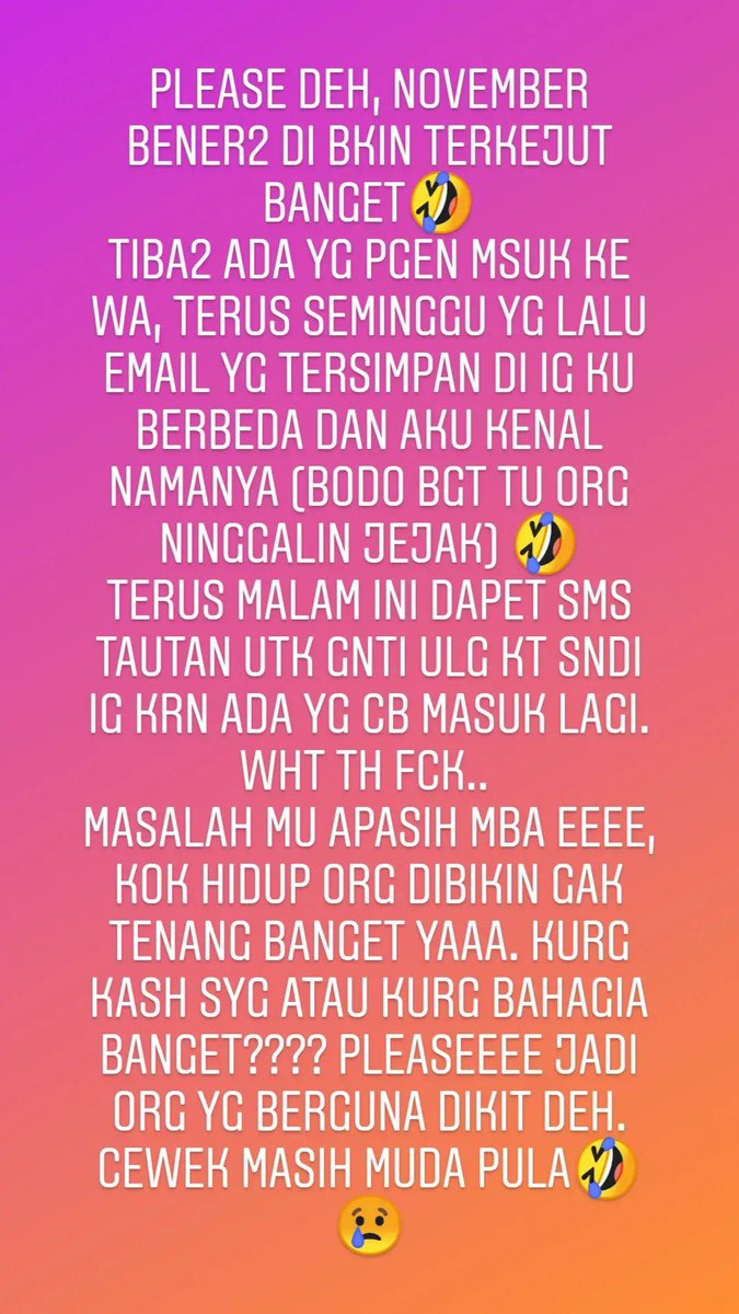 putrydenaya2's tweet photo. Kemarin November ku sangat menbangongkan. Hahaha, pengen spill nama emailnya🤏 gemesssssssas https://t.co/knivMFL3wC