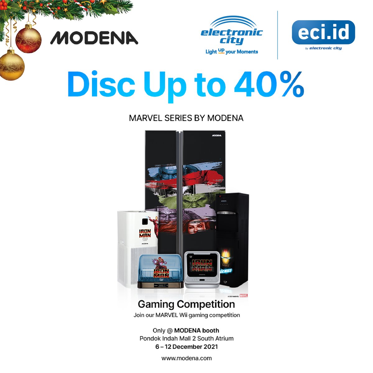 Penggemar Marvel Series yuk merapat @marvelindonesia!!

Kini bukan impian lagi untuk isi rumah kamu dengan sederetan jagoan dari Marvel bersama @modenaindonesia! Lebih lengkapnya langsung kunjungi Booth Modena di Pondok Indah Mall 2 tepatnya Atrium Selatan ya!