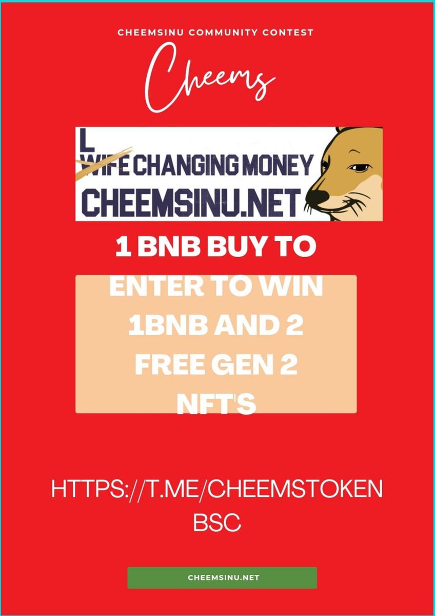 CRYPTOCHARlZARD's tweet photo. #Cheemsinu - a project i personally know is being worked hard on. 

Offer on the table for the next couple of hours. 

Telegram - https://t.co/trseDgV6lU

DYOR 

#BSC #BSCGem #bscgems #BNB https://t.co/ePocZwTi0q