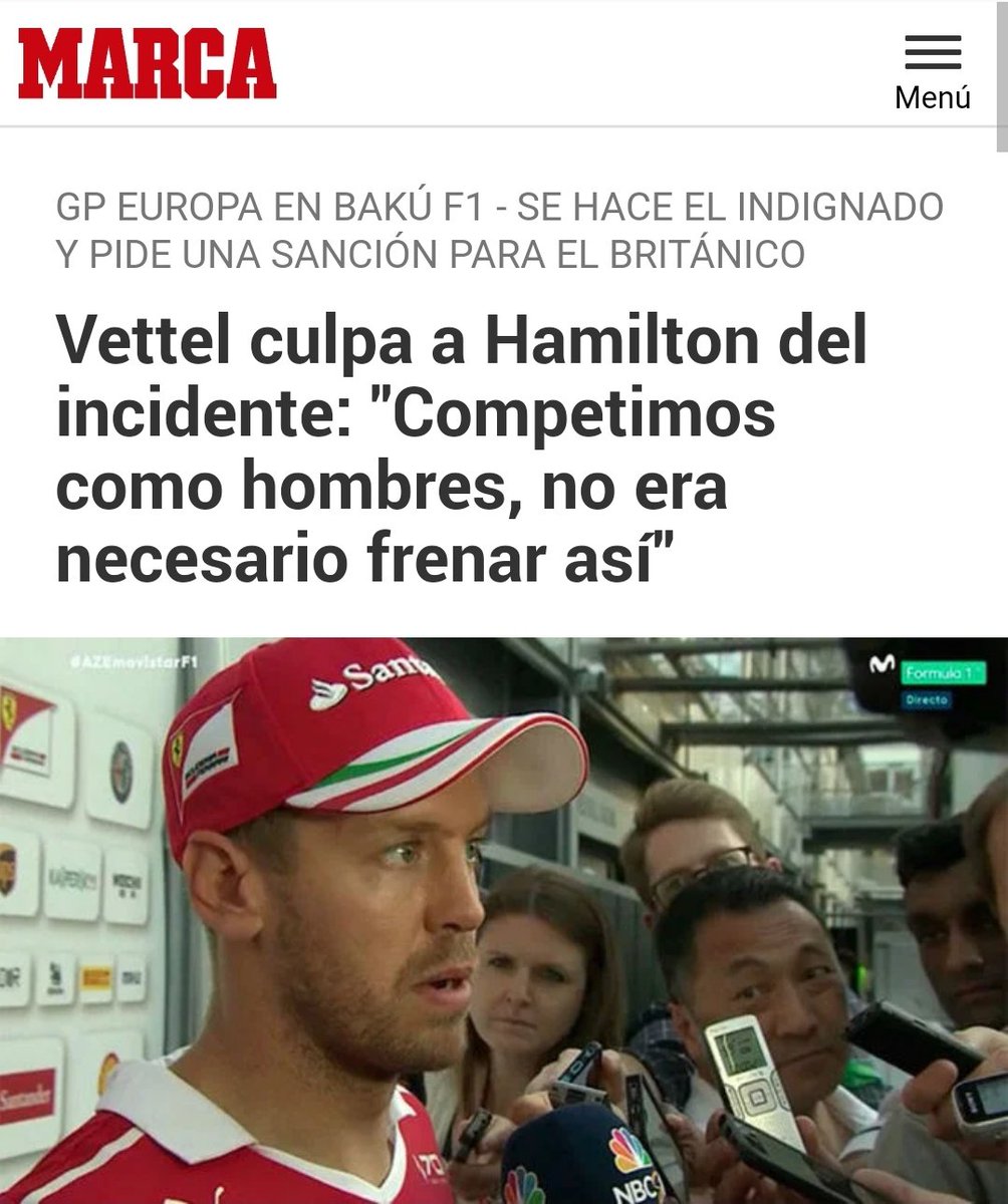 mariozt's tweet photo. @F1Tornello Recuerda esto?
A Lewis no le hicieron nada y aquí Toto brinco como si estuviera grabando una novela. https://t.co/L6E0FvjO7M
