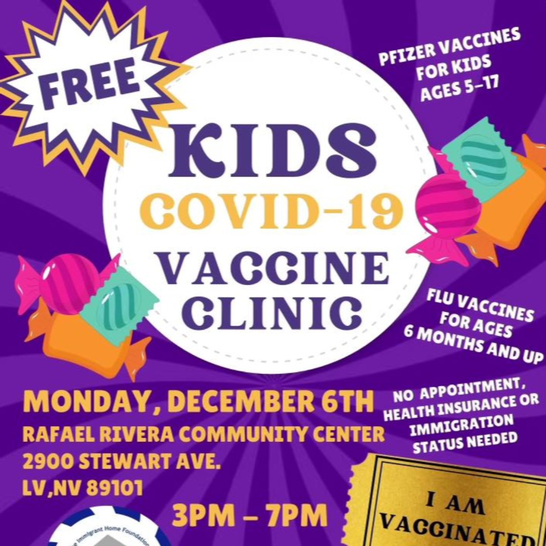 DPAgassiCampus's tweet photo. We are happy to share that there will be a FREE Covid-19 Vaccine Clinic for kids at the Rafael Rivera Community Center on Monday, Dec. 6th from 3-7pm. Hope to see you there! Flu vaccines are also available. https://t.co/cCnxUyqw3x