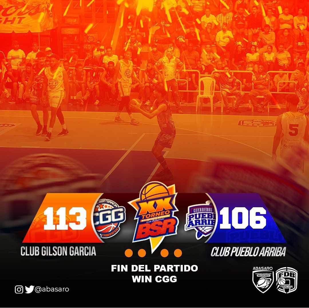 ABASARO046's tweet photo. Final del partido!

@Club_CGG vence 113-106 a @Club_CPA95 y avanza a la Serie Final para enfrentarse al Club La Joya.

#BaloncestoSabanetero #TBSSR2021 https://t.co/7Ccr4RvJj5