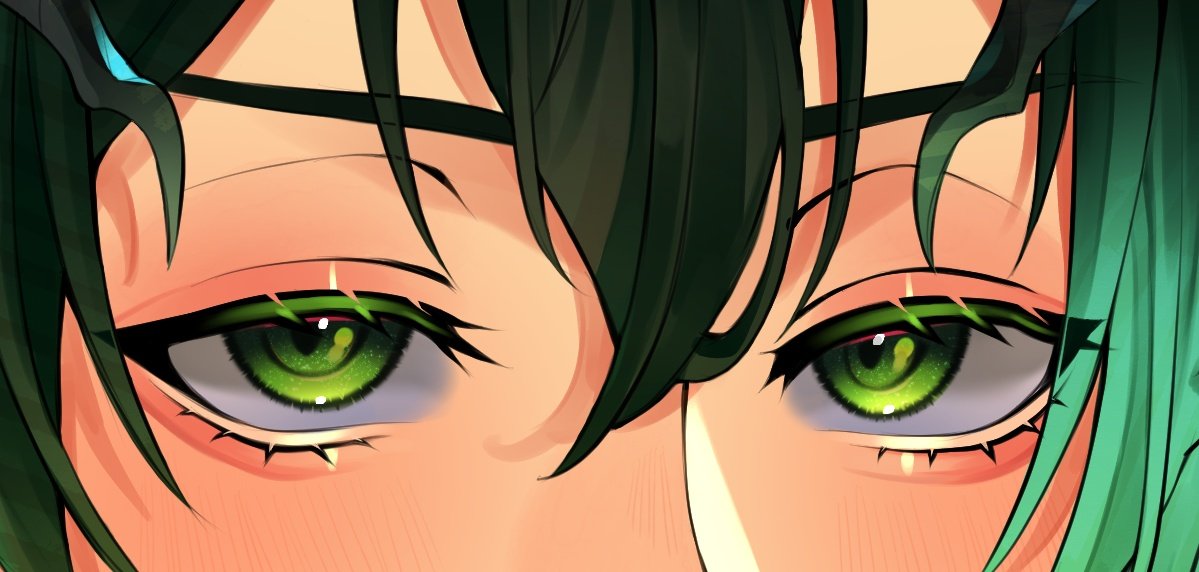 mintgiioco's tweet photo. a little inconsistent, but i like my eyes drawn shiny and colorful 😆💞 https://t.co/JBsHRVDPYT