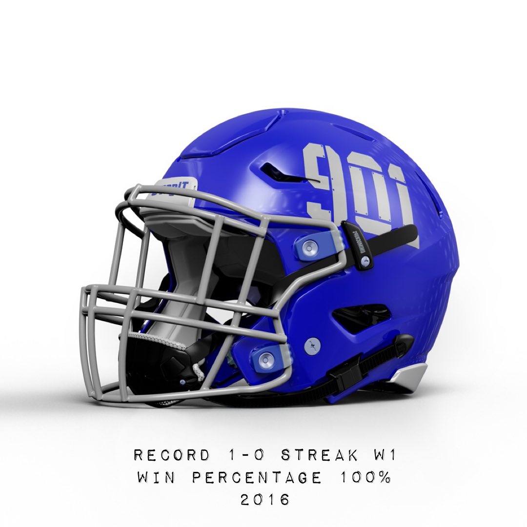 The @MemphisFB Tigers are 5-0 wearing 901 helmets. The Tigers were the  first to start the area code trend in 2016, during @Coach_Norvell 's first  season at Memphis! #GTG #ALLIN #StripeUp
