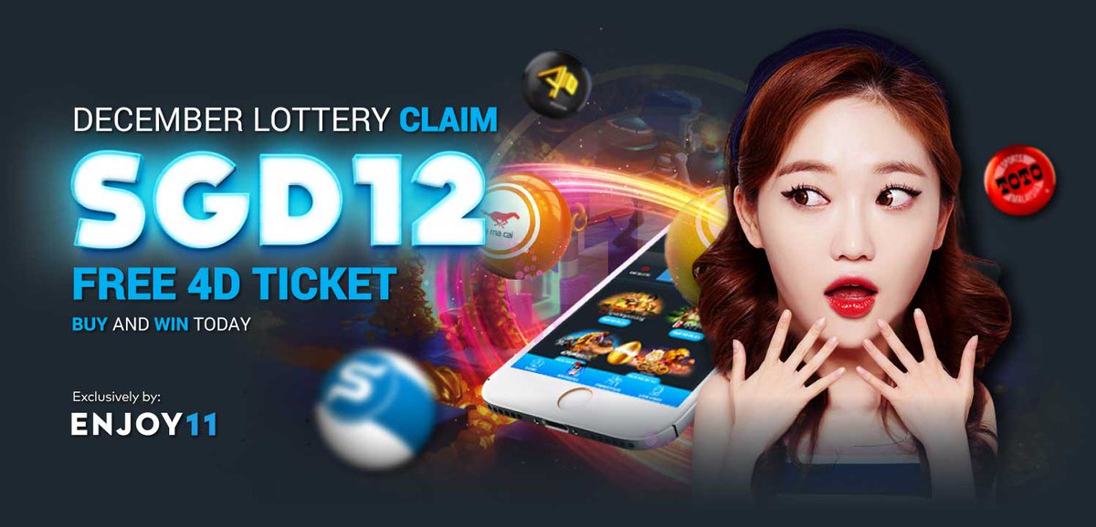 Enjoy11SG's tweet photo. 🎟️We have Free 4D Tickets for you!

➡️Visit https://t.co/zuTavl0ZP5 to claim December Lottery SGD12 bonus!

🙌Buy &amp; Win Today!

#Enjoy11 #4D #lottery #SingaporePools #TOTO #Damacai #Magnum #lotto #jackpot https://t.co/LS0PFsD8FN