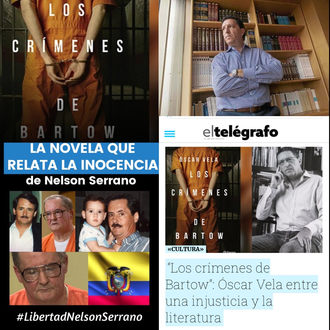 “Los crímenes de Bartow”: Óscar Vela entre una injusticia y la literatura
Con su última novela, el escritor quiteño ensaya un alegato a favor de la inocencia de Nelson Serrano.🇪🇨

eltelegrafo.com.ec/noticias/cultu…
