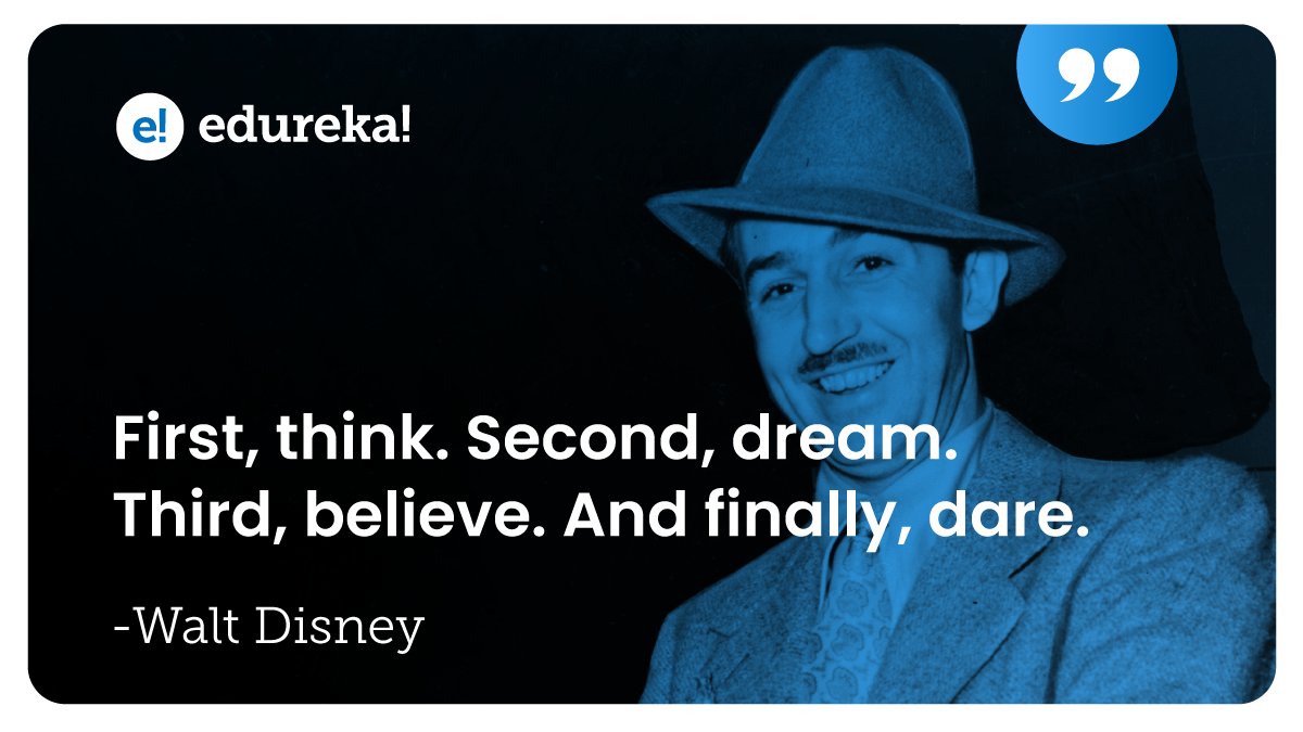 edurekaIN's tweet photo. Happy Birthday, Walt!✨
Wise word from the pioneer of the American animation industry is our #Mondaymotivation of the week! What's yours?
.
.
.
.
#MondayMotivation #Mondaythoughts #Mondaymusings #Motivationeveryday #Edureka #Edtech #Onlinetrainingplatform https://t.co/XbtPW6qURv