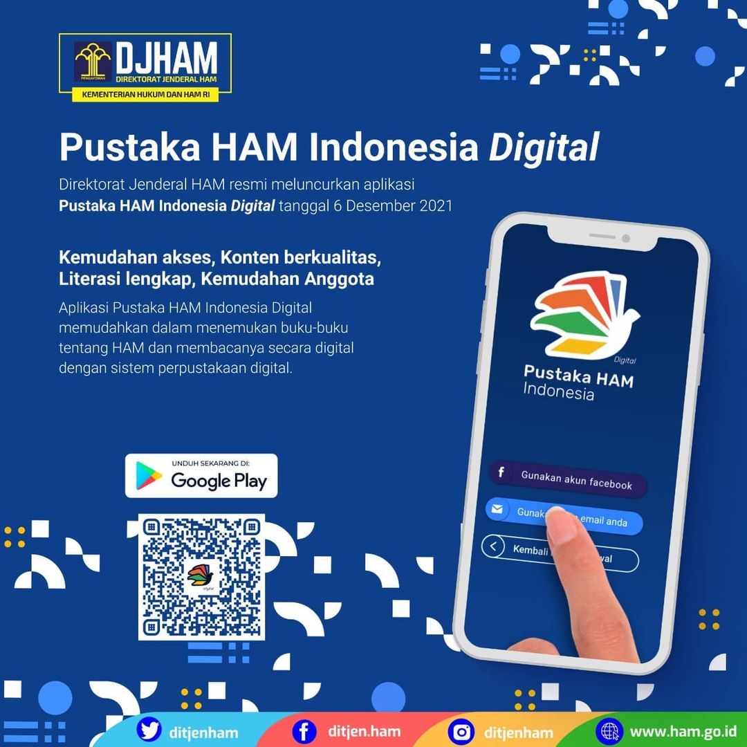 RupbasanMoker's tweet photo. #Repost @ditjenham
Salam Pemajuan HAM
Bapak/Ibu diinformasikan bahwa hari ini tanggal 6 Desember 2021 Direktorat Jenderal HAM Kemenkumham secara resmi meluncurkan Aplikasi Pustaka HAM Indonesia Digital
#DJHAM
#KumhamPASTI
#Ditjenpas
#Pemasyarakatan
#RupMokerPrima
#WBKPasti https://t.co/mYTpLdxKLz