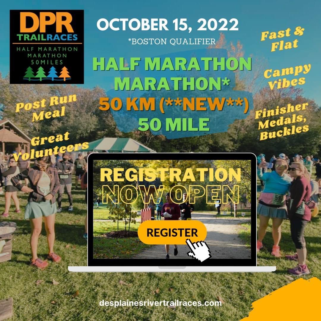 DPRTrailRaces's tweet photo. Registration open for our half-marathon, marathon, 50 mile. We also added a 50km race for 2022. https://t.co/LH1MhSH42B @ultrasignup #ultrarunning #trailrunning #dprt #dprtrailraces https://t.co/bjvC6Yxmat
