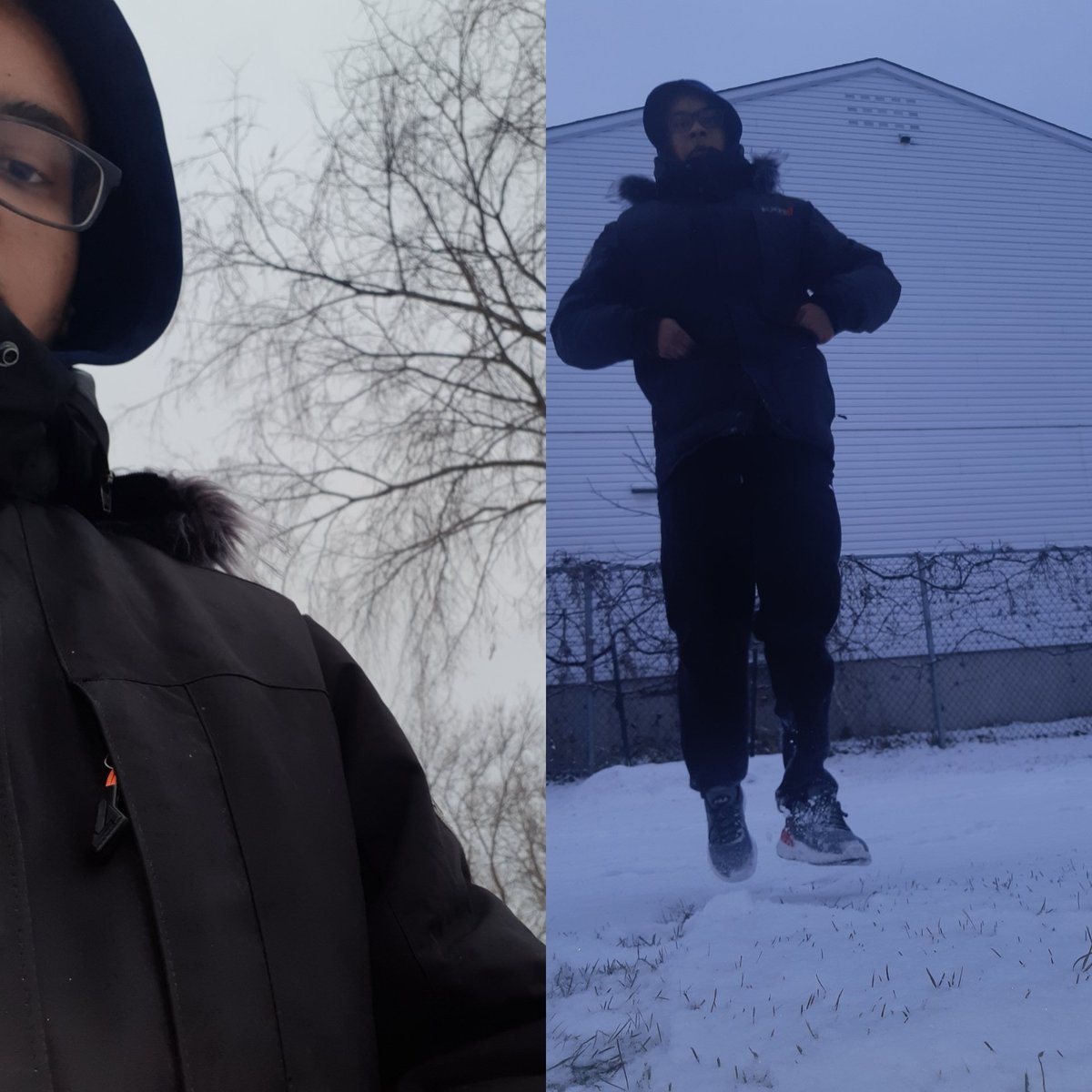 13RTyson's tweet photo. 1.Costume Squid Game avec le numéro 456 du personnage principal pour célébrer le succès de la série.💚❤🖤 #SquidGame
#squidgamenetflix

 2. Photo avec de la neige.❄

3. Photo d'un sapin de Noël.
 Noël arrive très bientôt!🎄#noel2021

4. Faire les projets fianux💻
#COM1600S11E https://t.co/Up5RFJ9jBc