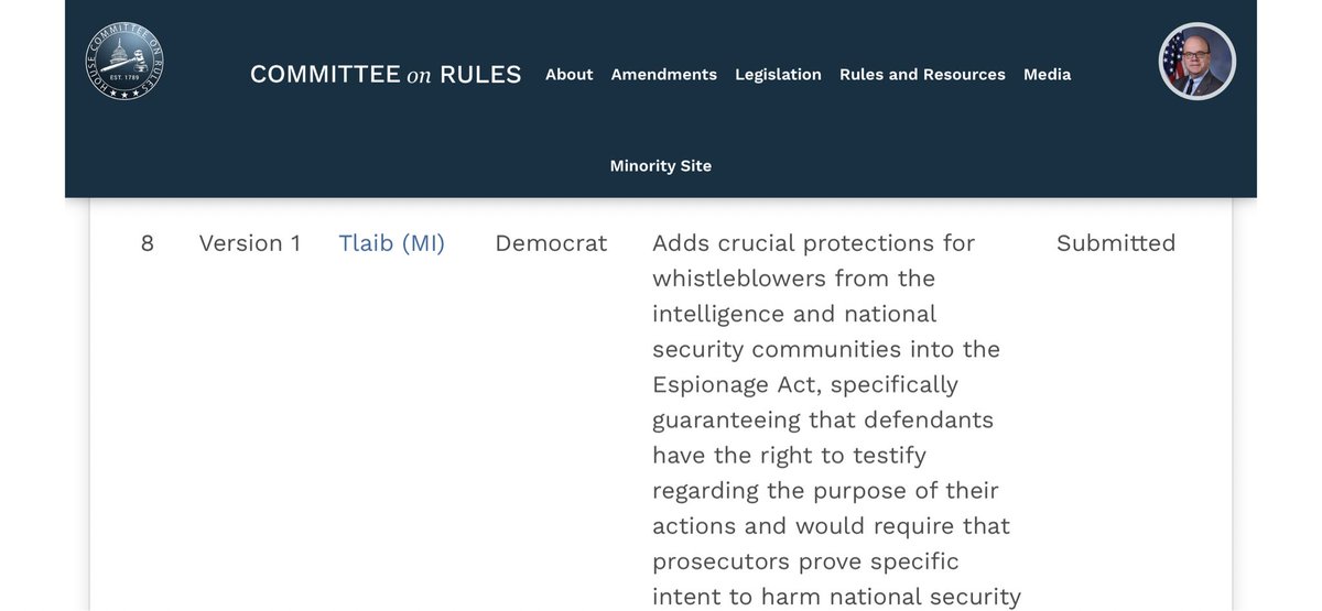 ARetVet's tweet photo. If you’ve done that &amp; you’d like to do more, please, call your representative again to tell them you support #8 of the Protecting Democracy Act so no more Reality Winner’s need to be prosecuted for doing what is right: 
https://t.co/stHizNfdb8

https://t.co/mW7lKdjMNJ https://t.co/yGQqYaOer9
