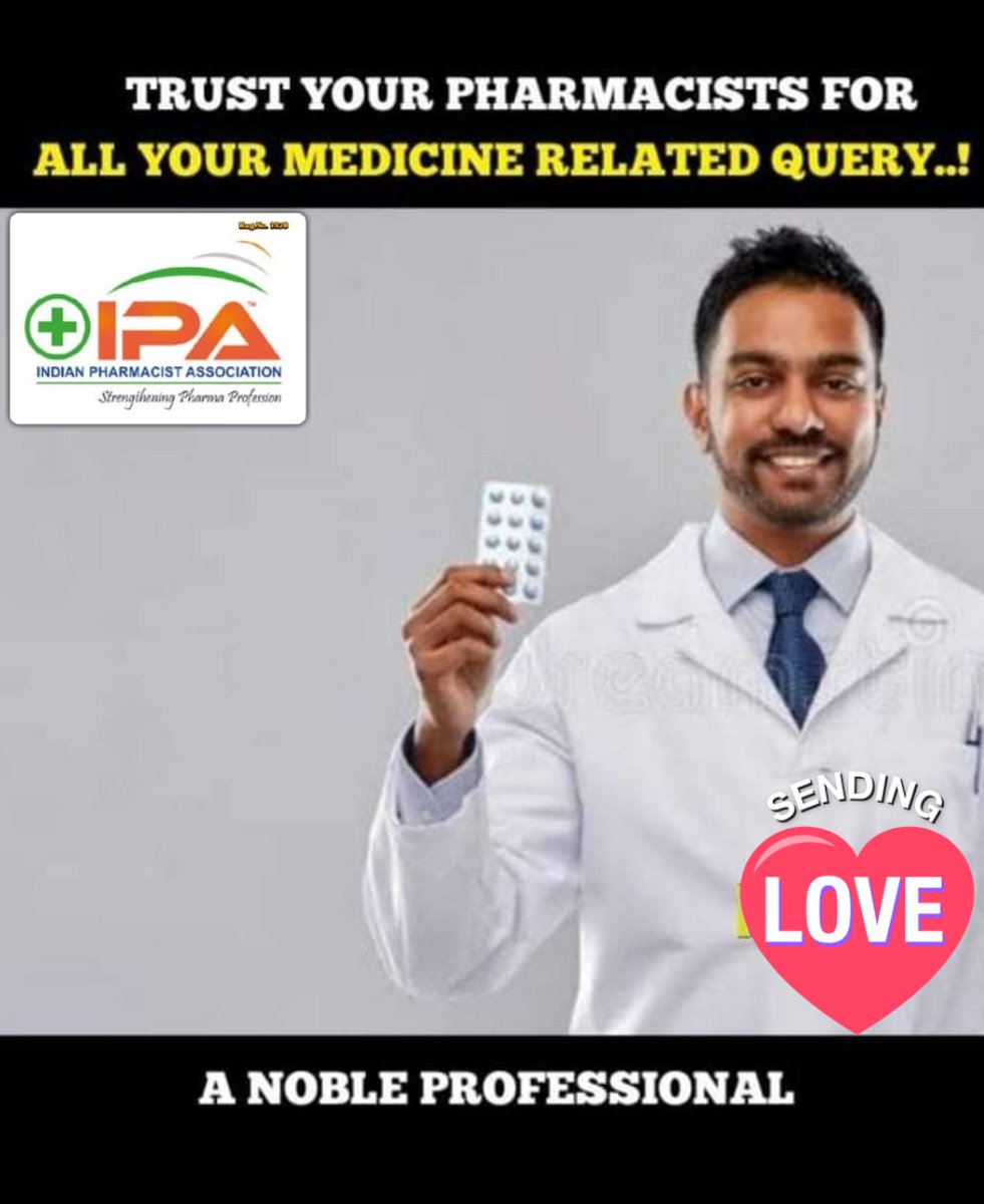 <a href="/GujaratIpa/">IPA GUJARAT</a> <a href="/mansukhmandviya/">Dr Mansukh Mandaviya</a> @montu9689 <a href="/IPA_India/">IPA - Indian Pharmacist Association</a> <a href="/ABHAYKUMAR_23/">ABHAY KUMAR 🇮🇳</a> <a href="/ipachhattisgarh/">IPA Chhattisgarh</a> कभी आवाज उठाई ,कि हमसे जबरदस्ती दवाई क्यों बटवाई जा रही है क्यों अपने काम पर ध्यान नहीं दिया, दवा सिर्फ उठाकर ही नहीं देना होता उसके पीछे पूरी फार्मेसी है #जहां_दवा_वहां_फार्मासिस्ट 
<a href="/CDSCO_INDIA_INF/">CDSCO_INDIA_INFO</a>
<a href="/nppa_india/">NPPA~India🇮🇳</a>
<a href="/MoHFW_INDIA/">Ministry of Health</a>
<a href="/mansukhmandviya/">Dr Mansukh Mandaviya</a>
@montu9689
<a href="/IPA_India/">IPA - Indian Pharmacist Association</a>
<a href="/IPA_Punjab/">Indian Pharmacist Association - Punjab Branch</a>