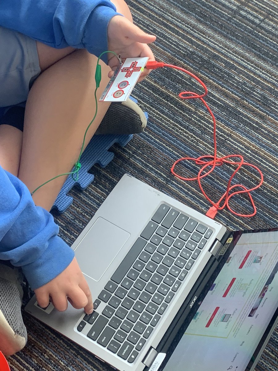 PingCornish's tweet image. #makeymakey. #scratchmit