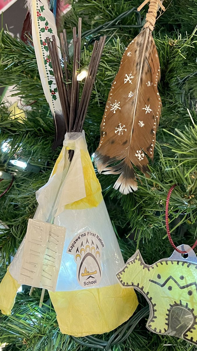 Rch_leana's tweet photo. These are the decorations I made for Kapawen’no First Nation School Christmas Tree https://t.co/qpE347yKtj