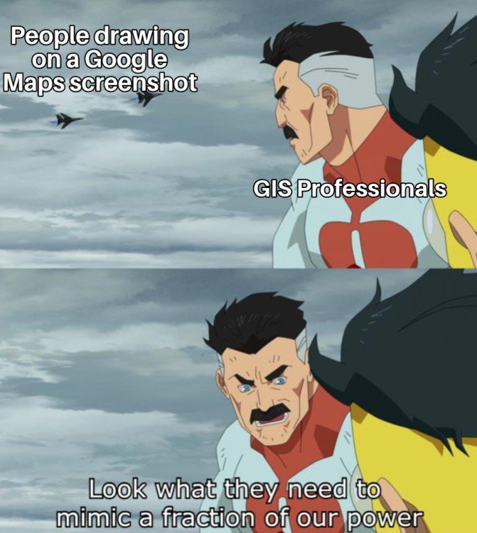 pokateo_maps's tweet photo. when you think about it, #gischat is also the Guardians of the Globe but, you know, with more supermapping and less superpowers #mappymeme https://t.co/IFFshnidap