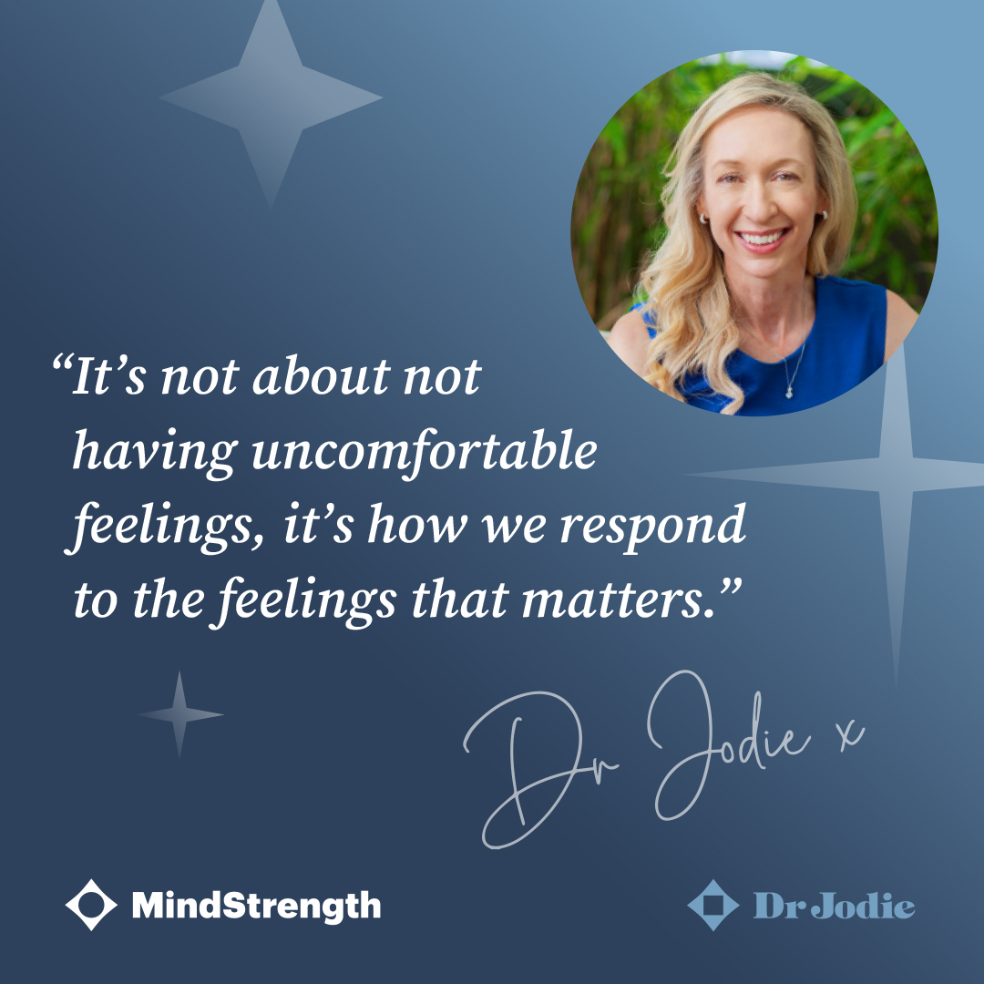 _DrJodie_'s tweet image. The Mind Strength Method Toolkit equips you with a number of helpful actions to help you to respond to big emotions. It shows you how to observe, accept emotions and respond with kindness, compassion, self-awareness, and resilience. #mindstrengthmethod #mindstrengthmovement