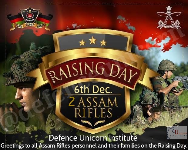 Team #DefenceUnicorn extends Greetings and Best Wishes to all ranks of 2 Assam Rifles on the occasion of their Raising Day.
.
.
.
#assamrifles #sentinelsofnortheast #raisingday #greetings #bestwishes #raisingdaywishes #gallantsoldiers