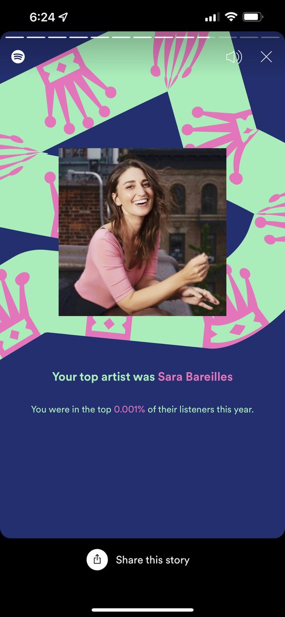 lled86's tweet photo. @SaraBareilles I’m not usually one to post these things. But I listening to you a ton this year. It was a real tough year. I appreciate you. https://t.co/oNg4FQkscz