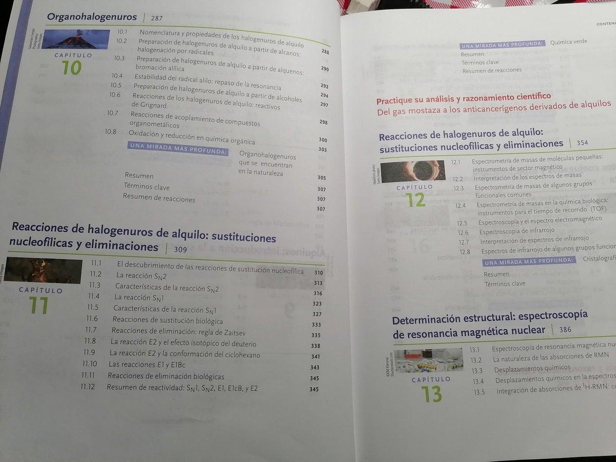 maryferquintero's tweet photo. Compre un libro de química orgánica y trae un error. Parece que esta vez el copy + paste hizo de las suyas... El captipulo 11 y 12 tienen el mismo título en el indice, pero no se preocupen, el capítulo en el resto de libro viene bien @CengageLatam @GonvillLibros https://t.co/c00kIz0JiO