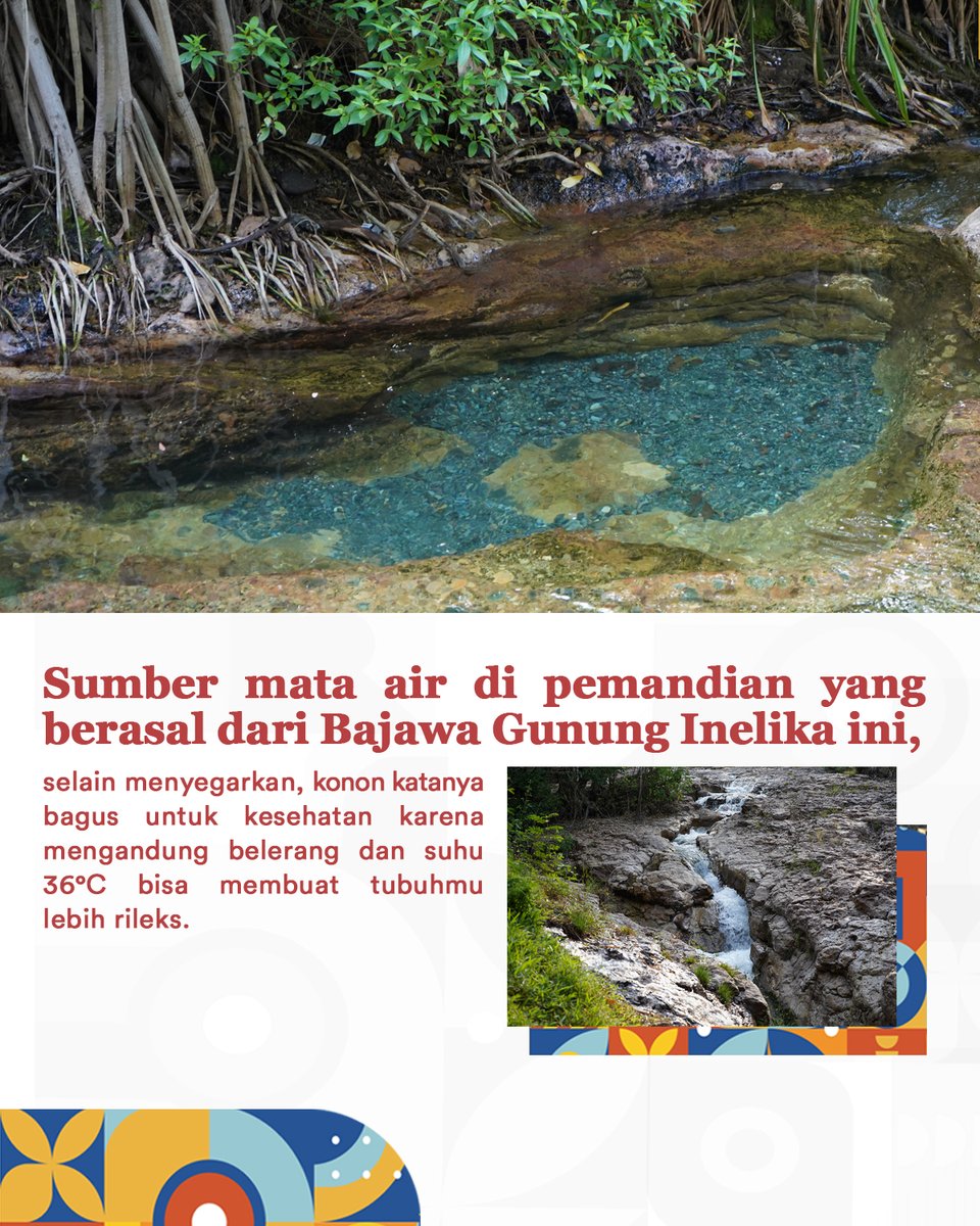 bpolbf's tweet photo. Kalau jalan-jalan ke Ngada tanpa berendam di pemandian air panasnya, pasti rasanya ada yang kurang. Perjalanan kamu yang panjang untuk ke sini bisa banget untuk kembali rileks dan santai dengan berendam di pemandian air panas alami ini. https://t.co/KKVHhdDBZk